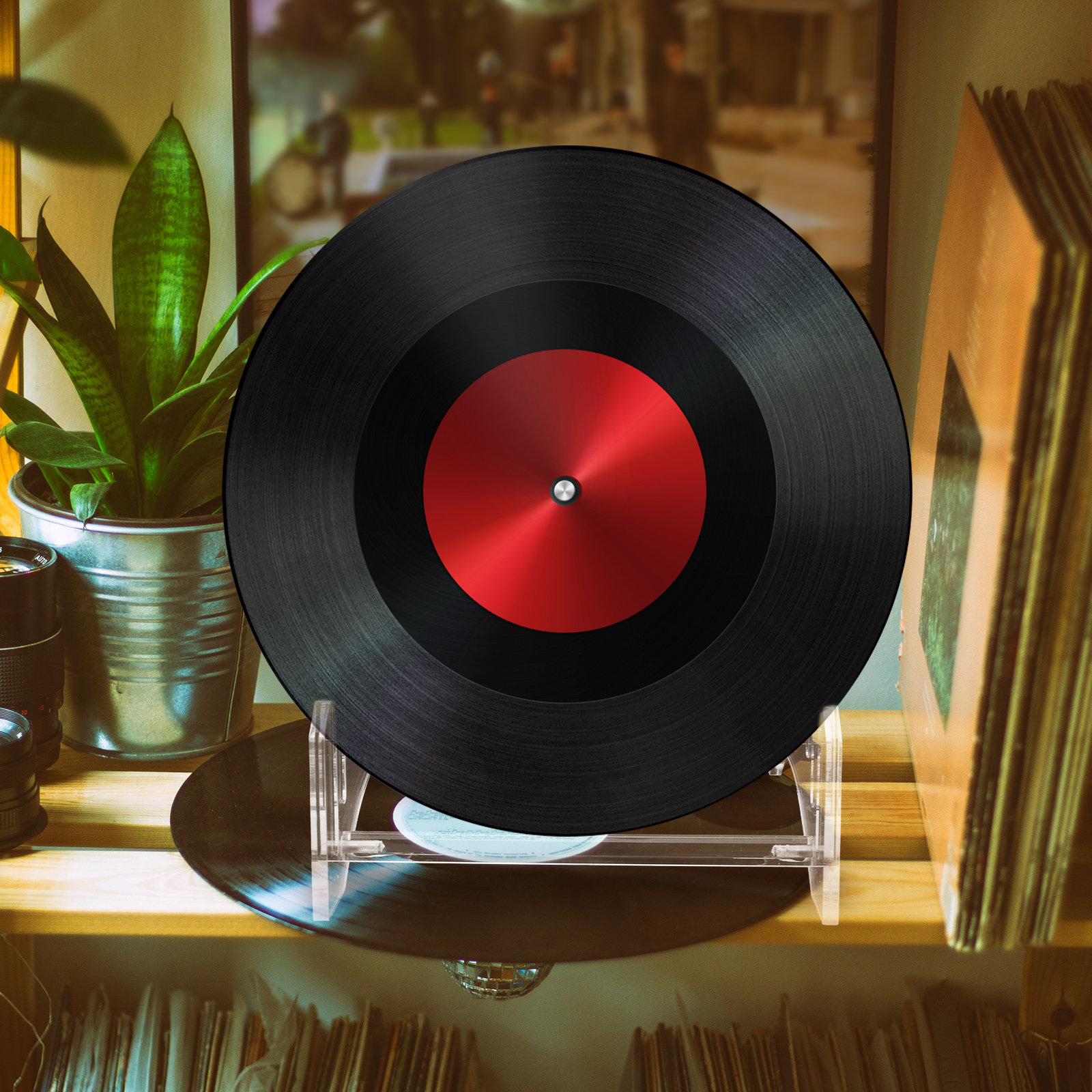 Tiered Acrylic Record Display  - Magazines review and price