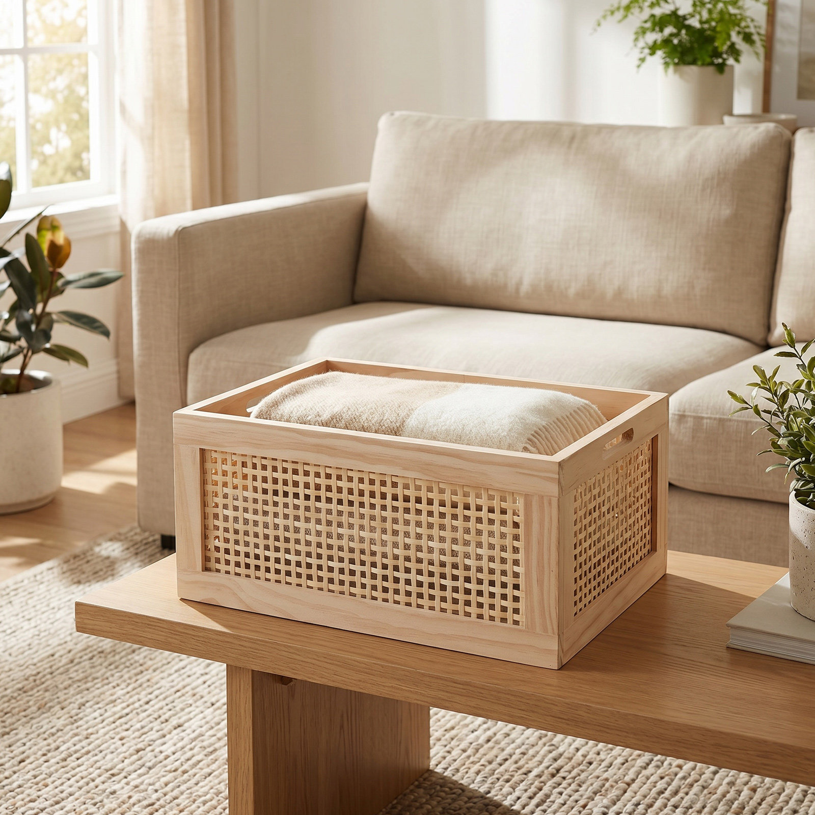 Woven Storage Basket Small Rus - Magazines review and price