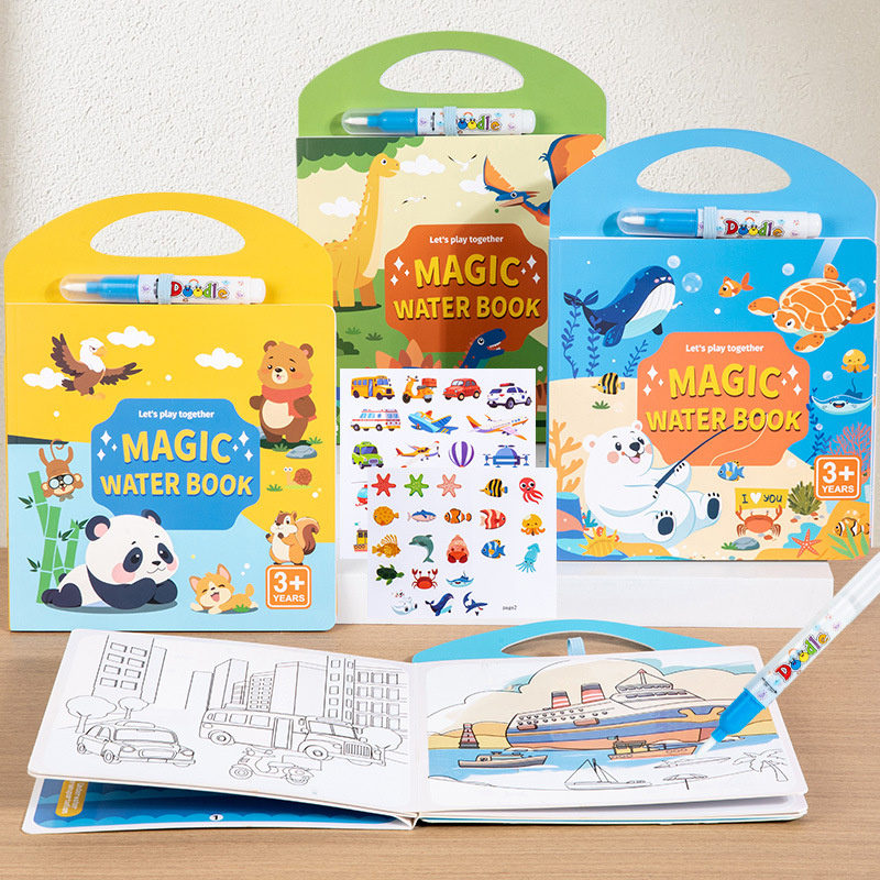Magical Book Water Drawing Mon - Reusable Water Magic Coloring Book review and price