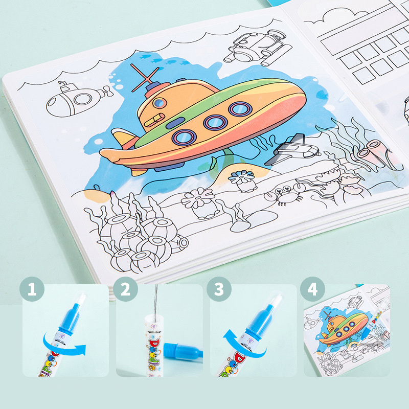 Magical Book Water Drawing Mon - Reusable Water Magic Coloring Book review and price
