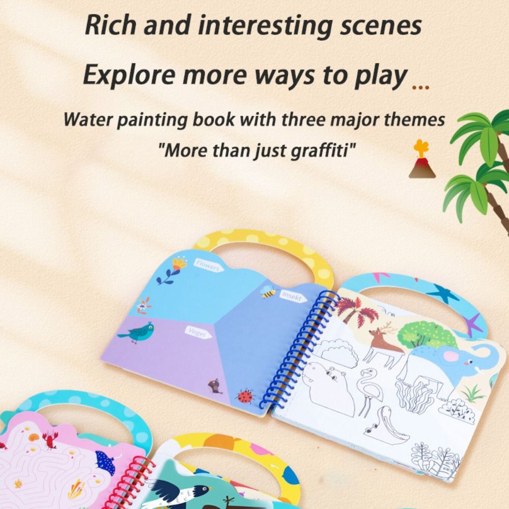 Reusable Water Drawing Montess - Reusable Water Magic Coloring Book review and price